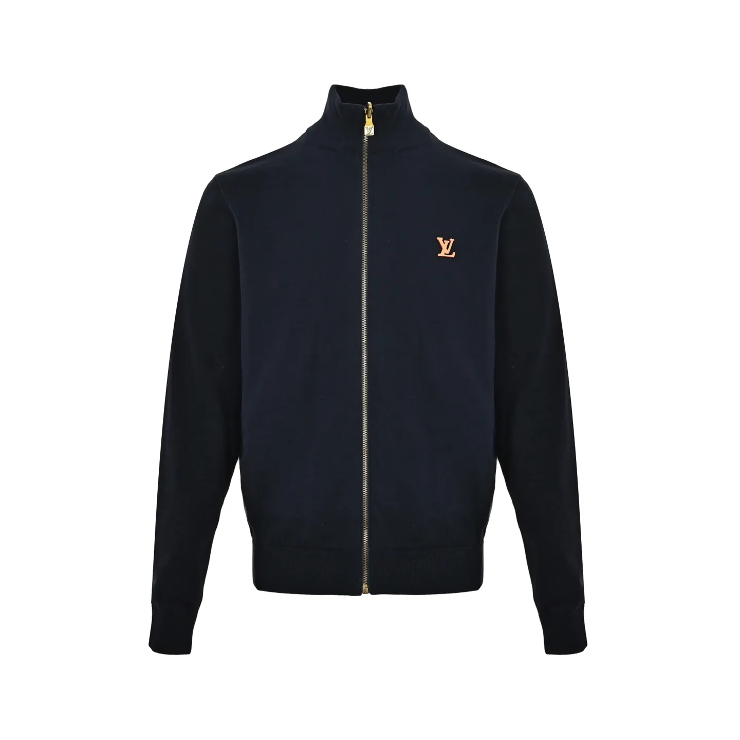 Louis Vuitton/Louis Vuitton leather label printed double-sided stand-up collar jacket